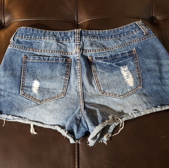 Forever 21+ Distressed Shorts - Picture 2 of 4